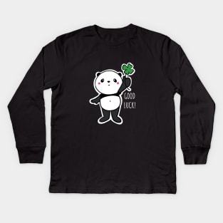 Lucky Panda Kids Long Sleeve T-Shirt